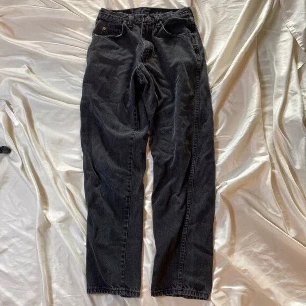 Wrangler 30 x 32 Men's Dark Wash Blue Jeans - Black Casual Denim Pants Slacks